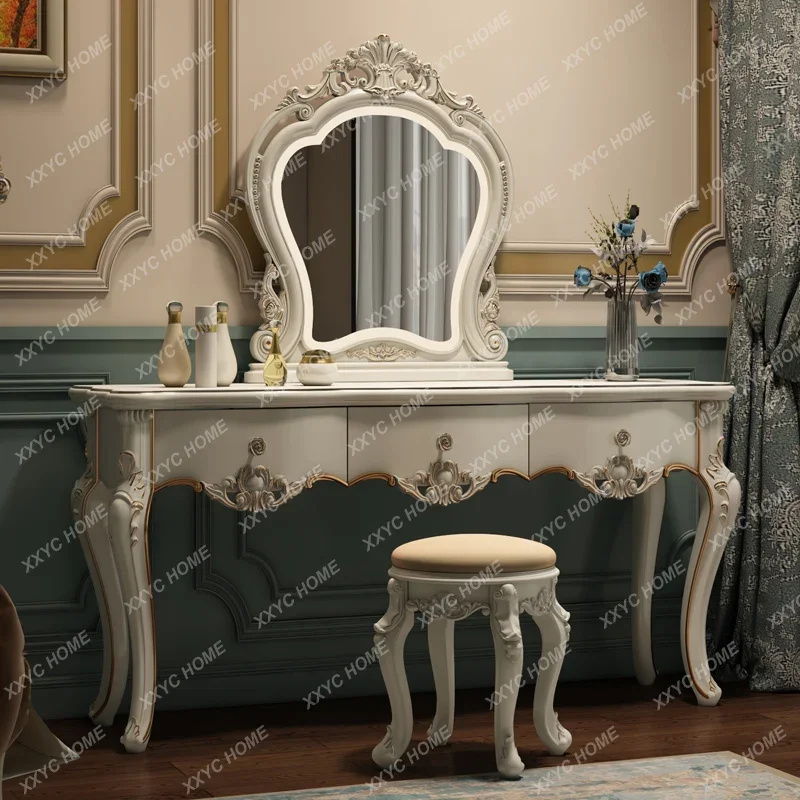 Dresser Bedroom Multi-Functional Princess Dressing Table Storage Cabinet Integrated