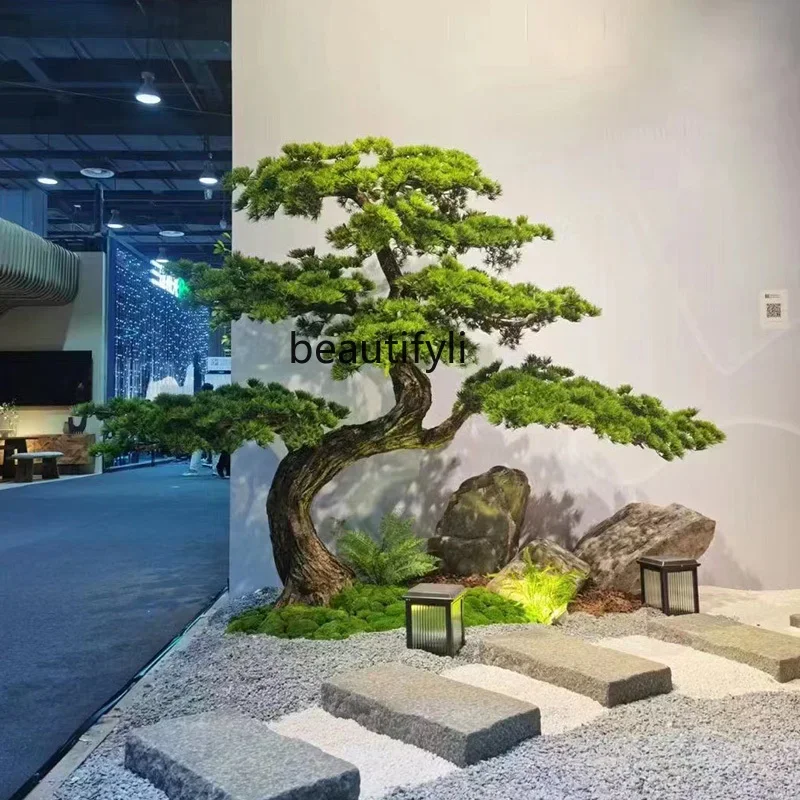 

45Large-scale simulated pine welcome pine new Chinese pine indoor landscaping green plant ornament