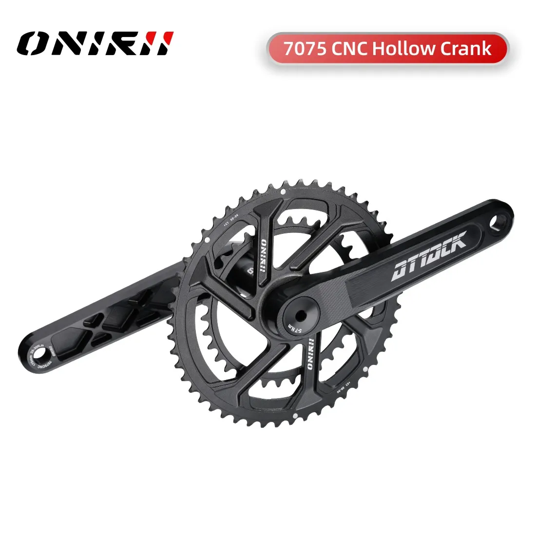 ONIRII Road Bike Crank Chainwheel 165/170/172.5/175mm Chainring 46-30T 50-34 52-36T for 9 10 11 12 Speed Road Gravel Bicycle NEW