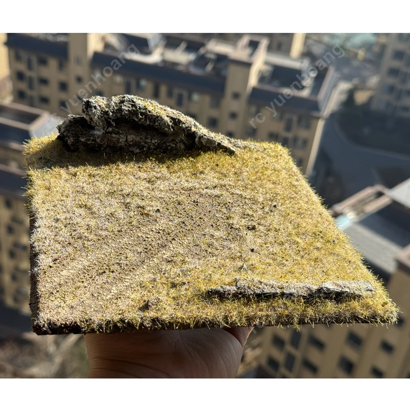 1PCS 20x20cm Vierkant Model Display Base Simulatie Outdoor Grasland Diorama Platform voor Tank/Automodellen cijfers Dier Speelgoed