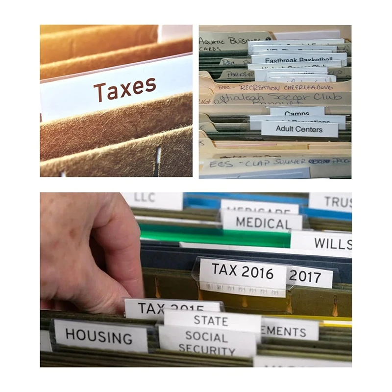 Enjoy New 50 Pieces Hanging File Folder Labels With 50 Inserts, 2 Inch For Hanging File Folder Labels Hanging File Labels