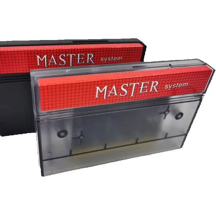โปร่งใสสีเทา DIY 600 In 1 Master ระบบเกมสำหรับ USA EUR SEGA Master System เกมคอนโซลการ์ด
