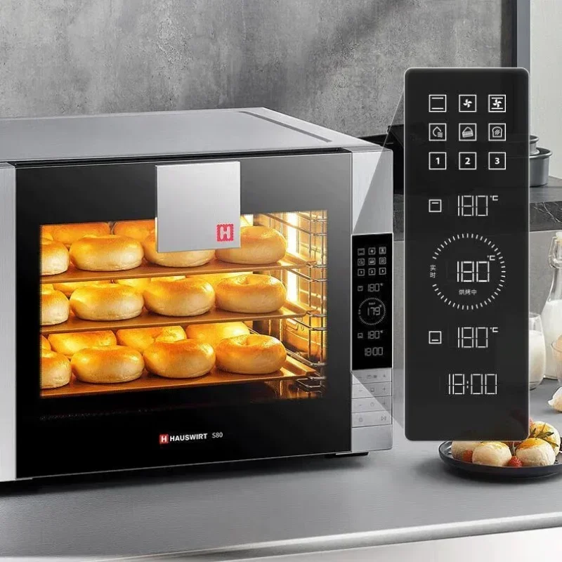 فرن كهربائي ، للاستخدام التجاري ، فرن منتفخ ، قلب مفتوح ، فرن بيتزا ، مخصص للخبز ، 2 في 1