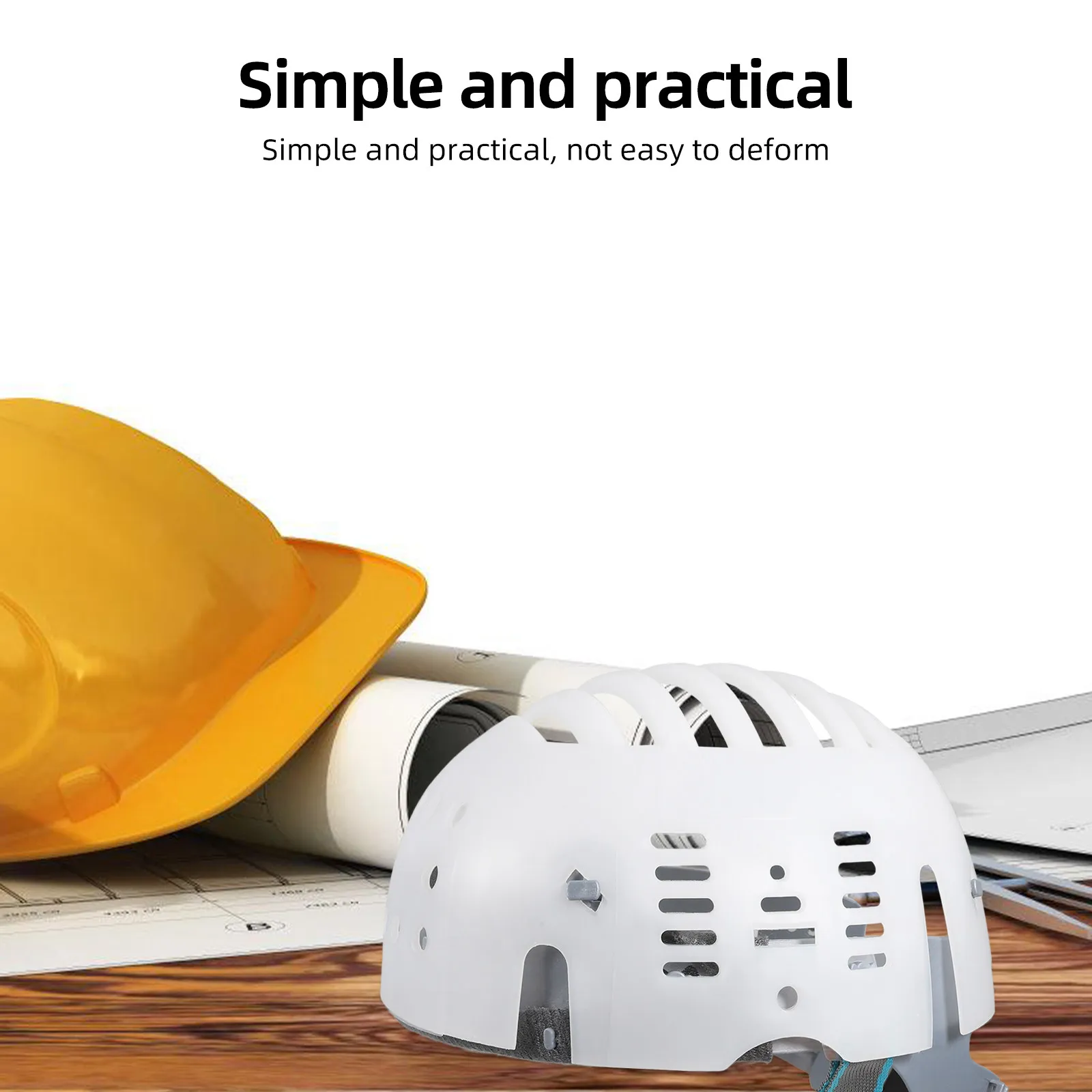 

Universal Bump Cap Insert Hard Hat Liner for Baseball Caps Adjustable Breathable Safety Protection for Construction Warehouse