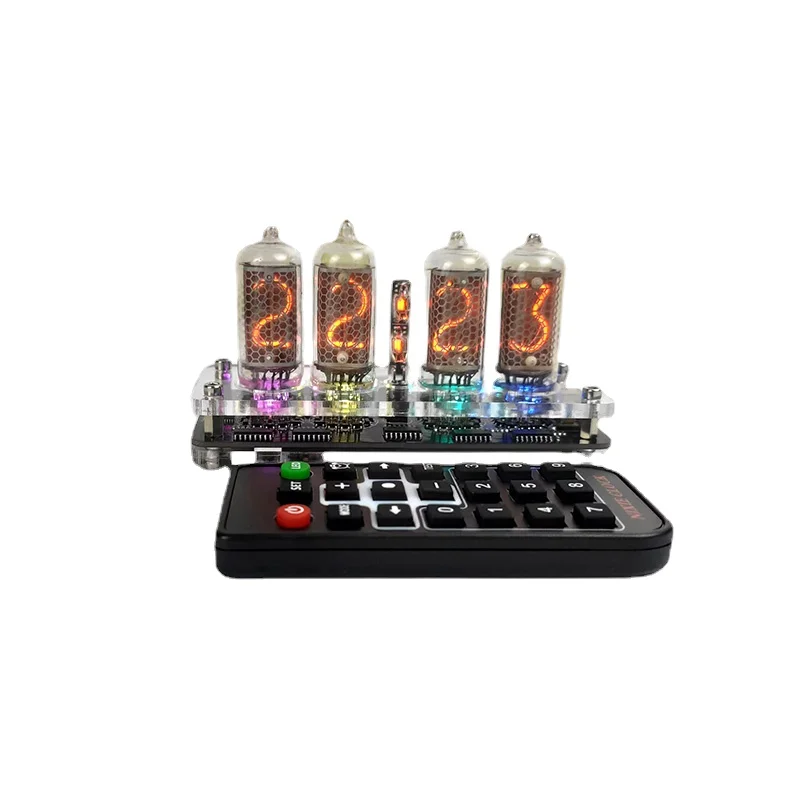 4-bit IN-8-2 Glow Tube Clock Module Nixie Clock Audio Accessories With Backlight clock digital USB 5V