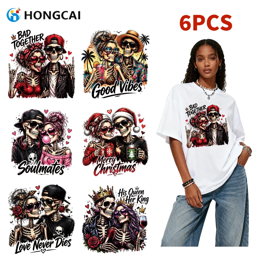 conjunto-de-6-adesivos-de-vinil-termocolante-de-natal-com-tema-esqueletos-romanticos-escuros-tema-alma-gemea-para-tecido-plano-sem-amassar