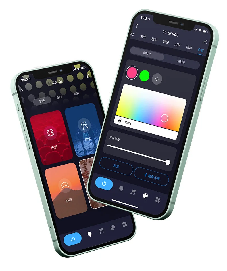 Tuya-ミニ調光可能LEDストリップライトコントローラー,Wi-Fi調光器,スマートライフアプリ,Echo GoogleHome,5050