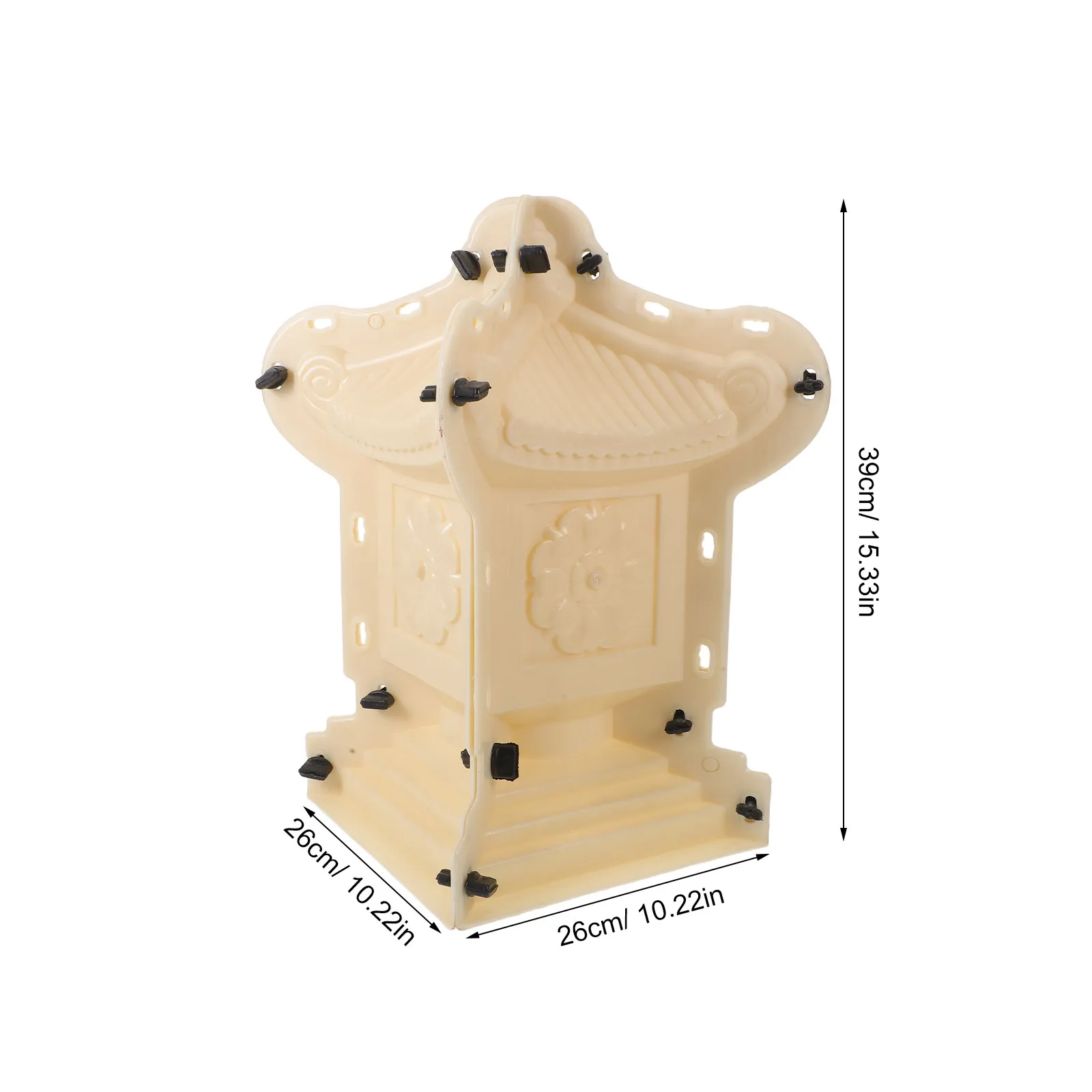 Chinese Pagoda Cement Mold Intricate Traditional Design Weatherproof Reusable Concrete Casting Mould for Garden Statue Making