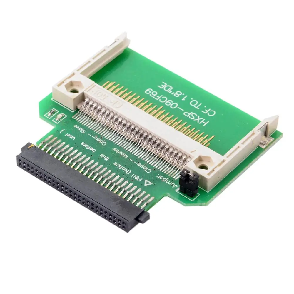 

Адаптер-конвертер для карт памяти CF Compact Flash в 50-контактный 1,8-дюймовый IDE-накопитель SSD