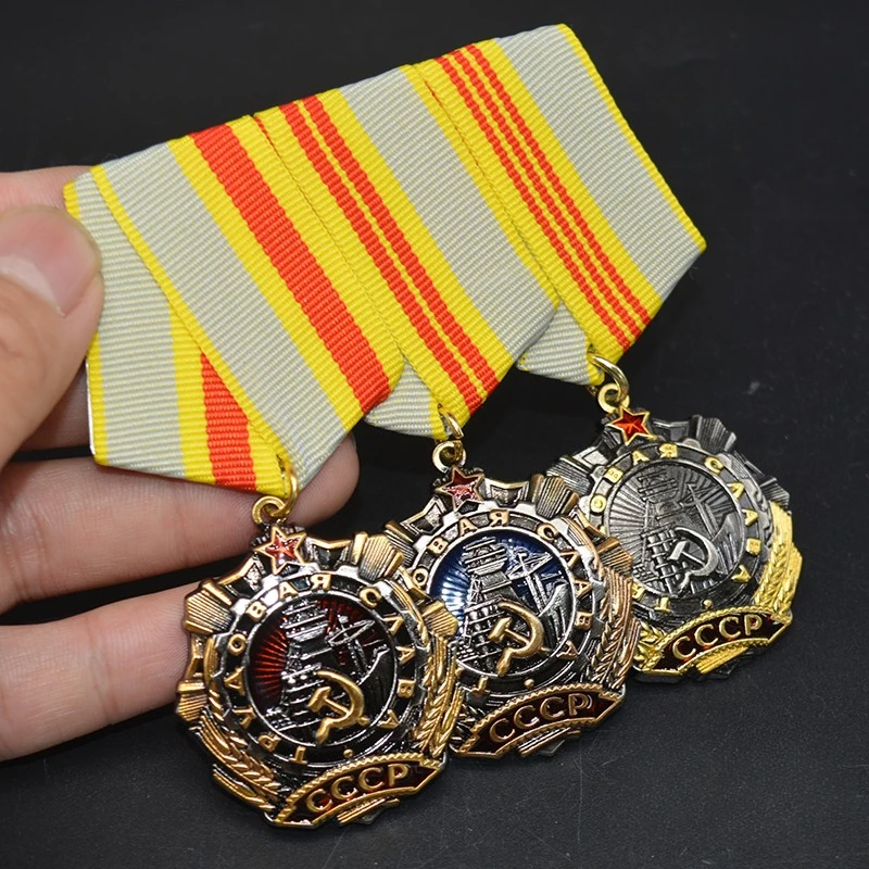 السوفياتي الروسية ميدالية الشريط شريط لوحة لينين العلم الأحمر ميدالية شجاعة جمع مجموعة دبابيس شارات الديكور الحرف #5