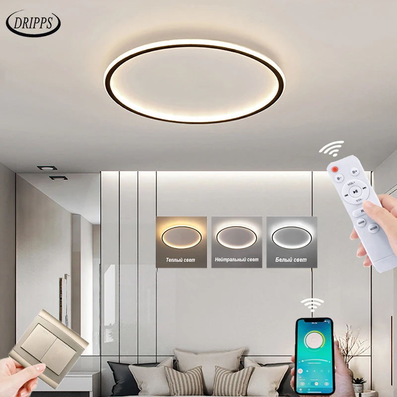 

Nordic bedroom ultra-thin led ceiling lamp living room ceiling lamp corridor chandelier wholesale indoor dimming lamp lightings