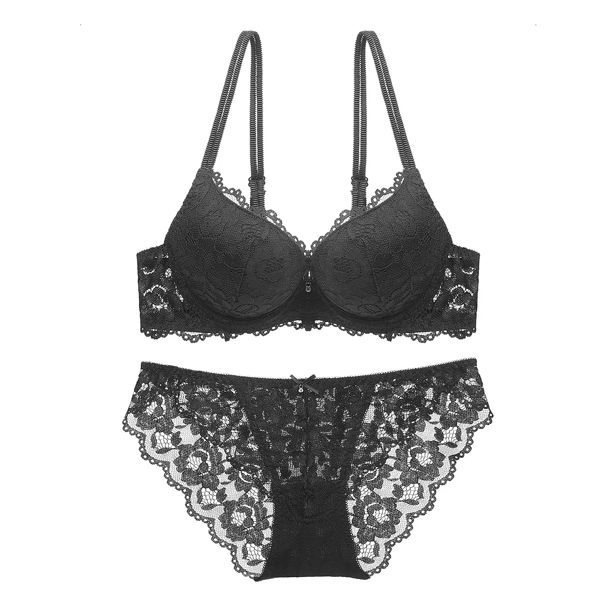 Women Sexy Push Up Bra Set Lace Lingerie Set Elegant Ladies Underwear Casual Daily Girls Bra and Panty Set