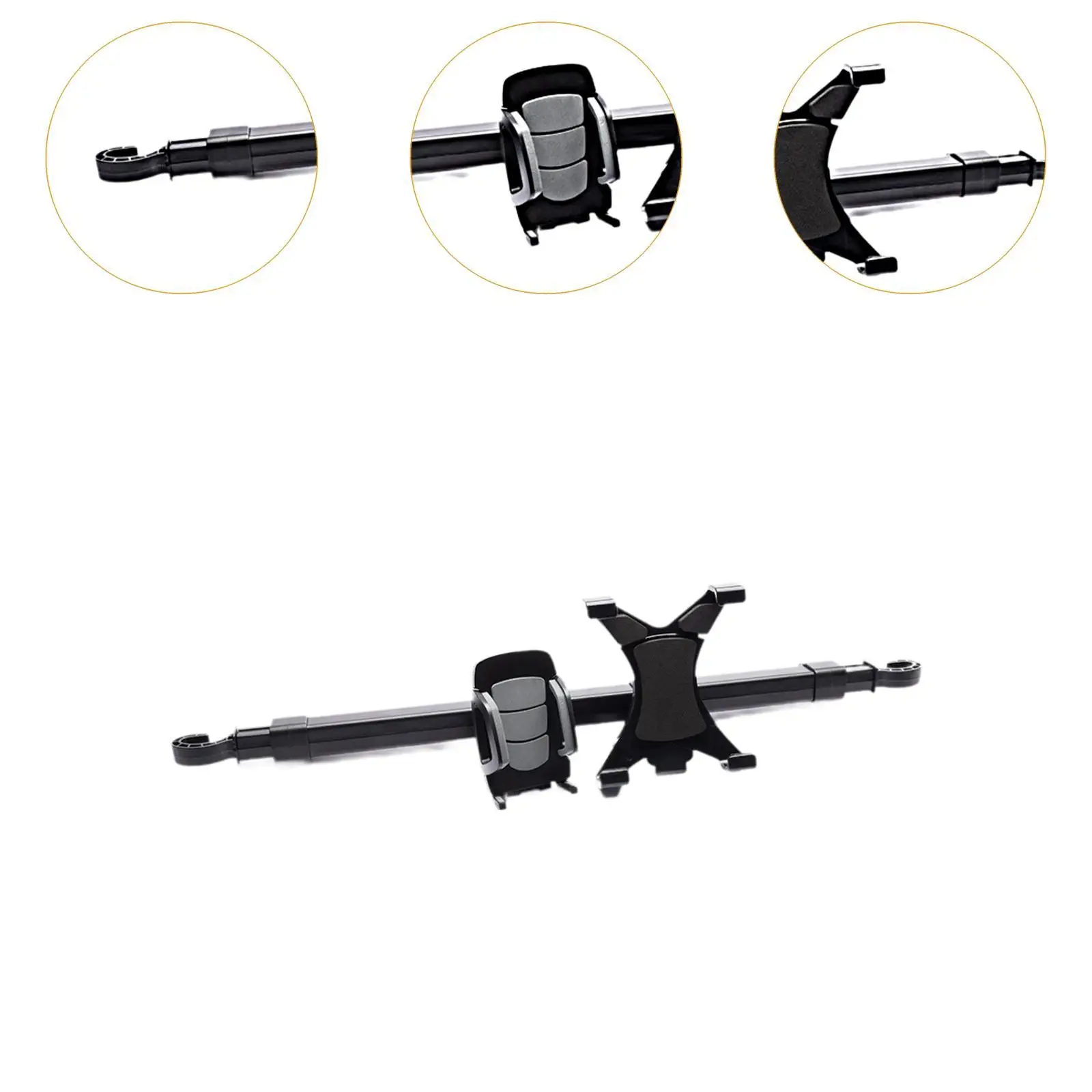 Suporte genérico para tablet e encosto de cabeça de carro, acessório para carro