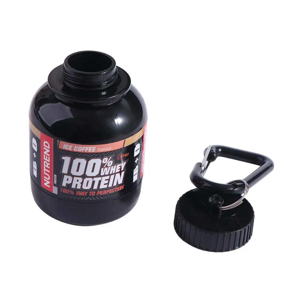 Water Cup Portable Protein Powder Bottle Storage Cup 100ml Mini Portable Bottles Keychain Mini Multiple Patterns