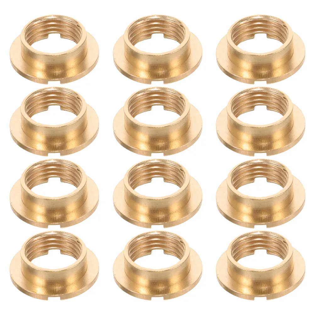 

12 pcs Quartz Replacement Nuts Silent Countersunk Design Easy Install Luxury Finish Compatible With Wall Clock Movements Repair