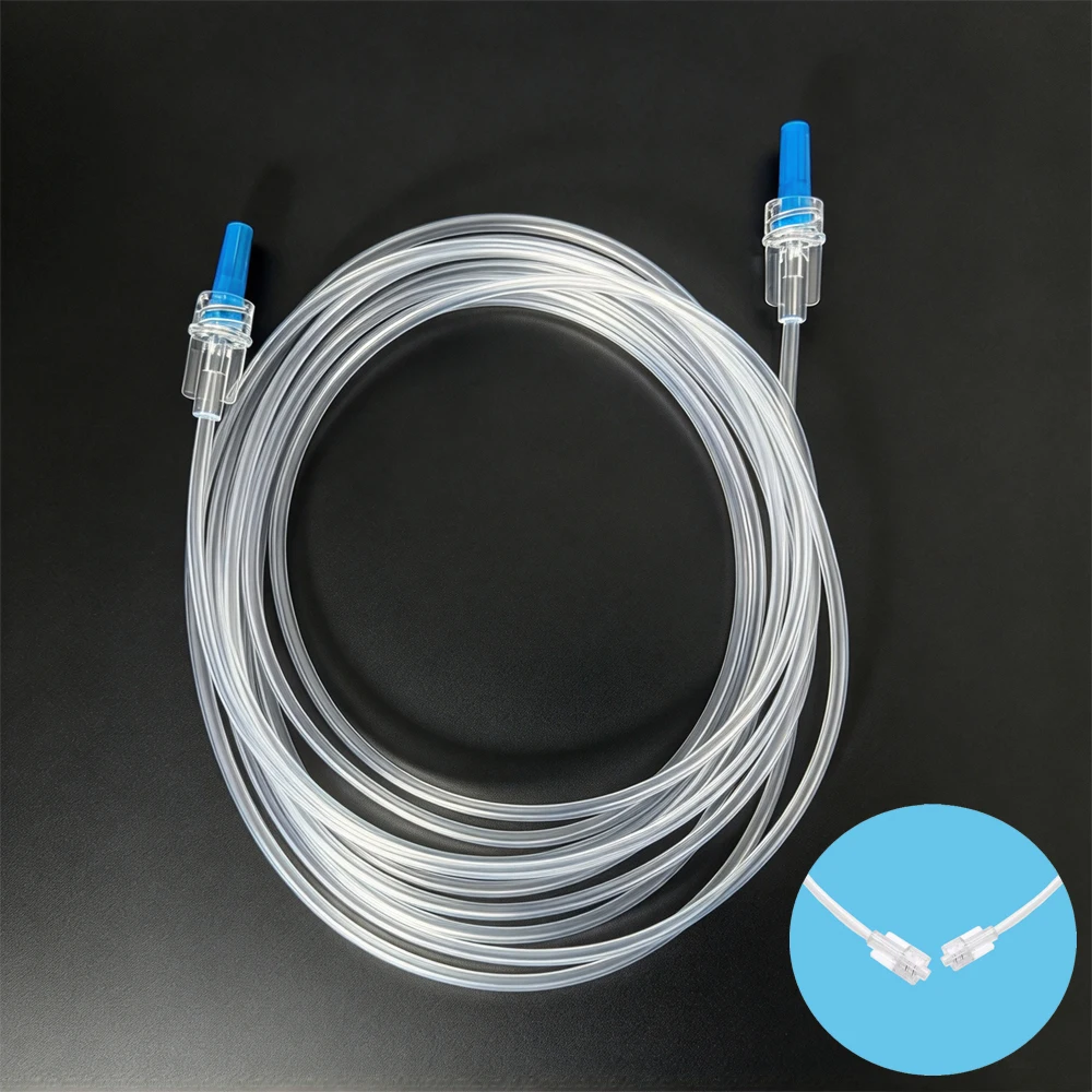 Disposable Medical PVC Co2 Sampling Tube Carbon Dioxide Monitoring Conduit EtCO2 Gas Sampling Line with Luer Male Connector