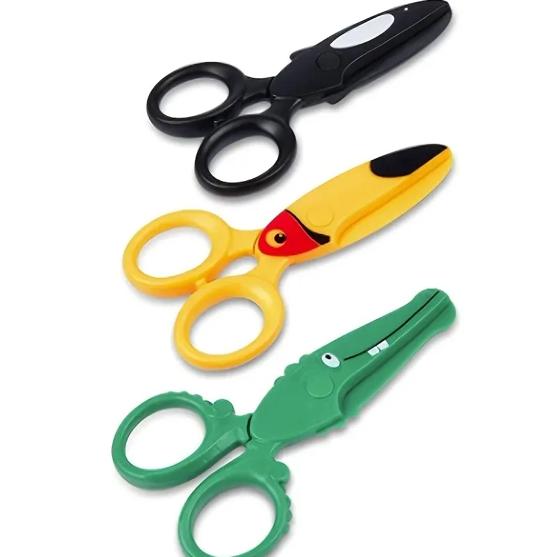 

Preschool Training Scissors,Children Safety Pre-School Safety Scissors Art Craft Scissors