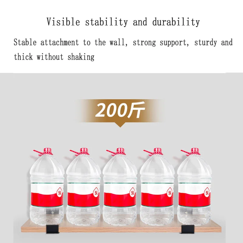1PCS Non Punching Black 7-Character Corner Code Wall Load-Bearing Support Frame Wall Partition Board Fixed Right Angle Tripod