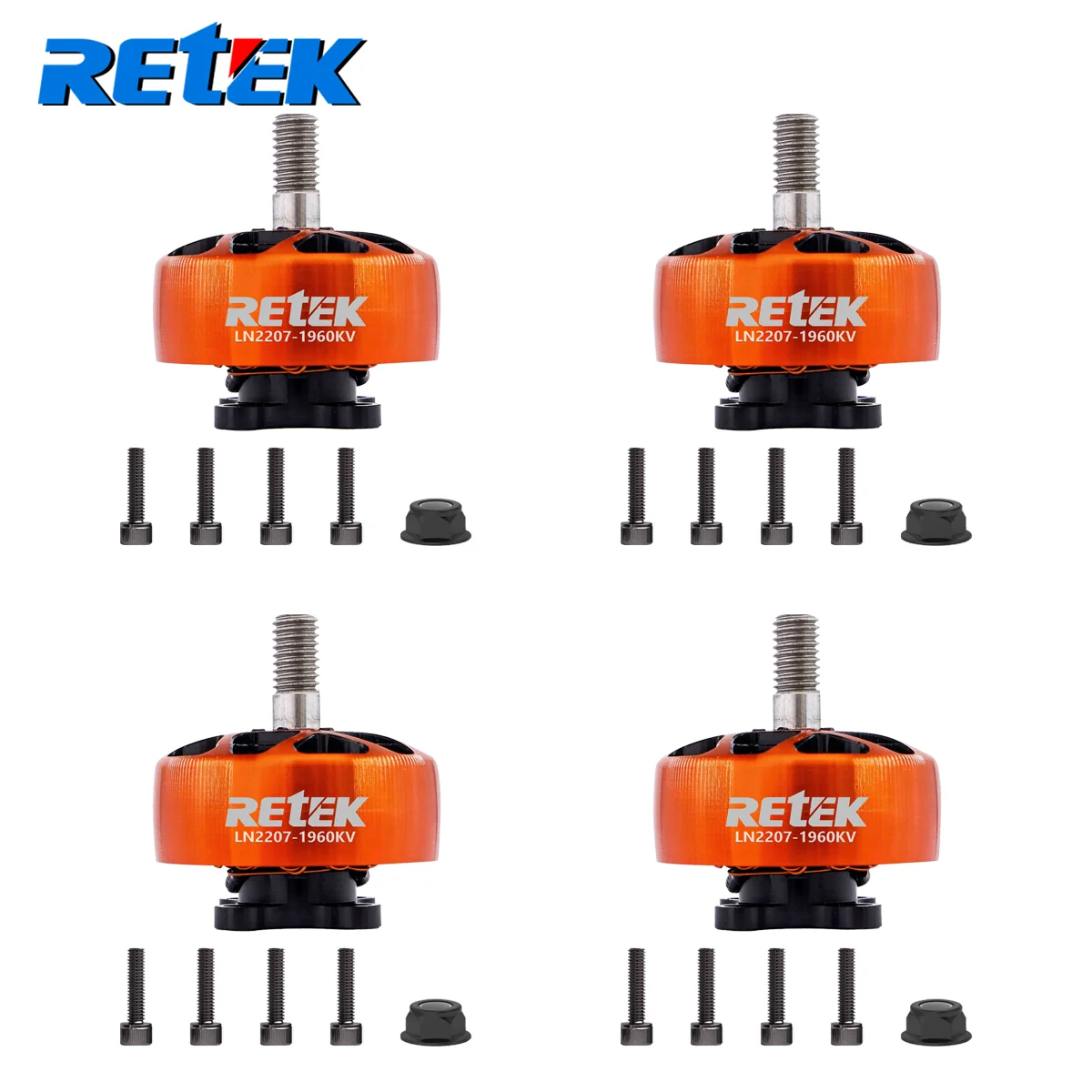4 Stück RETEK LN2207 4S-6S 1960KV 2300KV Bürstenloser Motor für FPV Racing RC Drone DIY-Teile