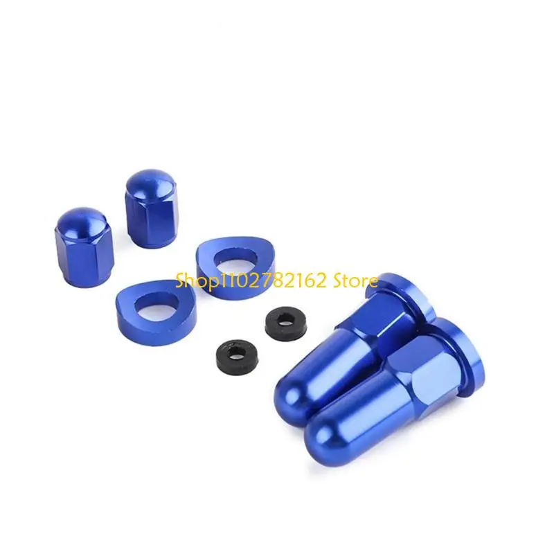 

547B Motorcycle Rims Lock Nut Set Weatherproof Metal Design Installation Process Fit Multiple Tire Specifications