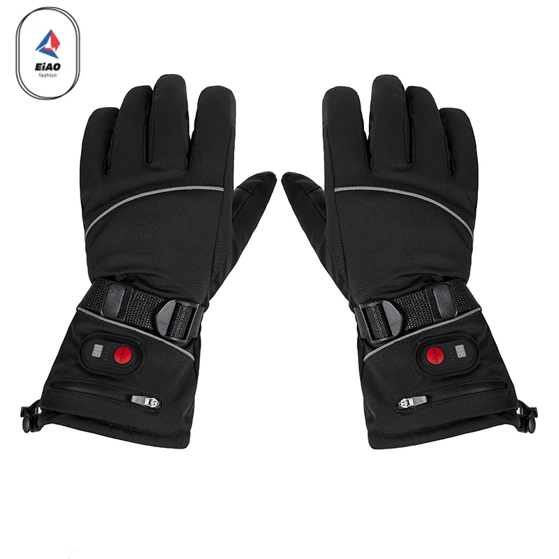 

2025 Electric Winter Outdoor Cycling Gloves Sports Running Warm USB Heated Hand Touch Screen Nonslip Gloves Motorcycle Gloves