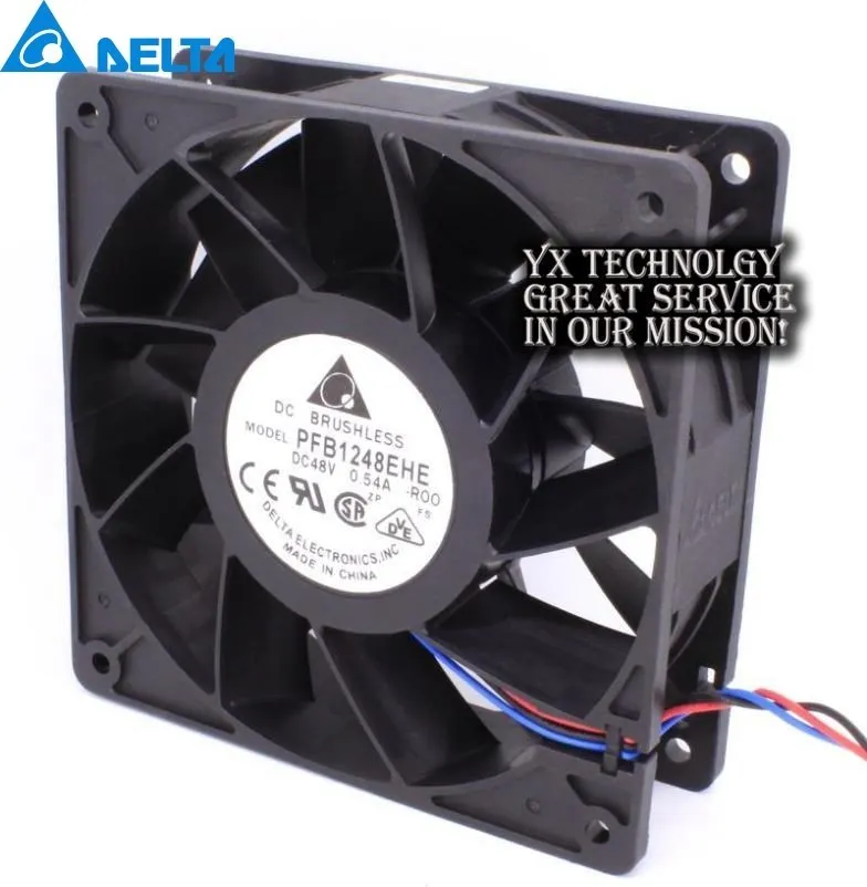 

new 48V 0.54A PFB1248EHE-ROO 12038 120mm cooling fan drive stall alarm for Delta 120*120*38mm