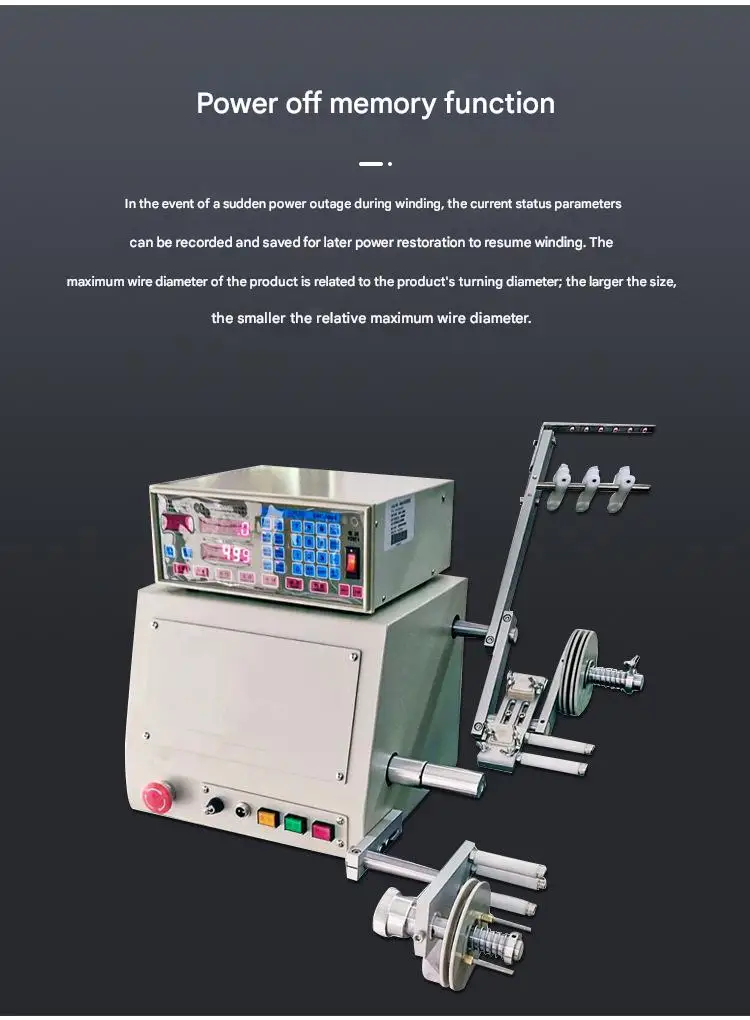 Fully Automatic Transformer Coil Copper Wire Winding Machine Enameled Wire Iron Wire Double Shaft Winding Machine