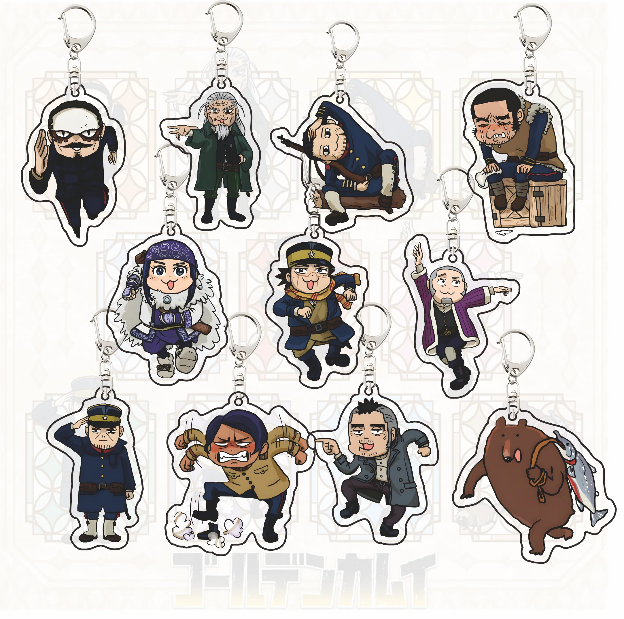 Soporte Acrílico de Anime Golden Kamuy para Decoración de Escritorio y Hogar, Llavero para Fans