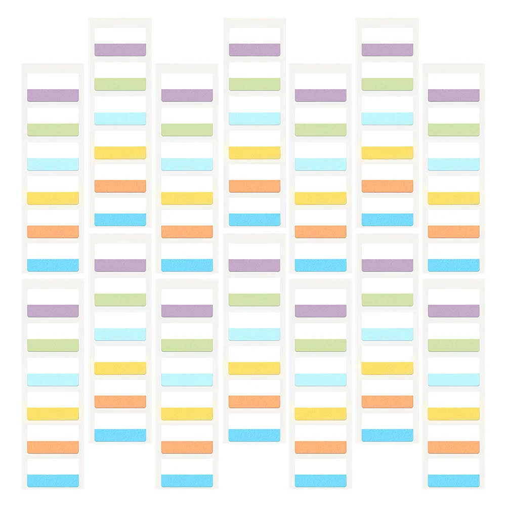 

300 pcs Index Label Stickers Colored Page Markers For Books Magazines Files Removable Sticky Office School Home Use