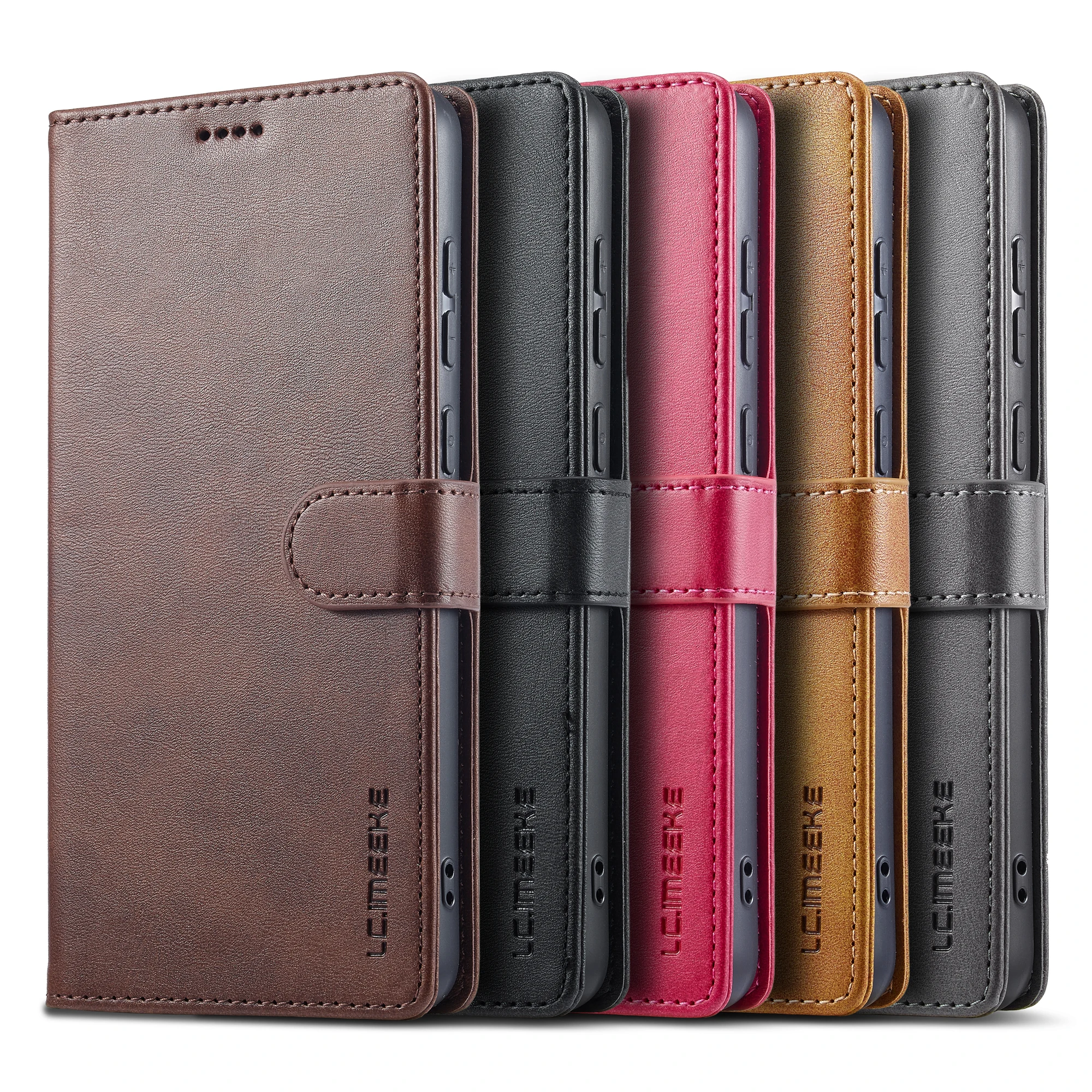 

For Samsung Galaxy A07 Luxury Wallet Stand Case PU Leather Flip Holster Protective Full Cover, Shockproof Shell Manetic Buckle