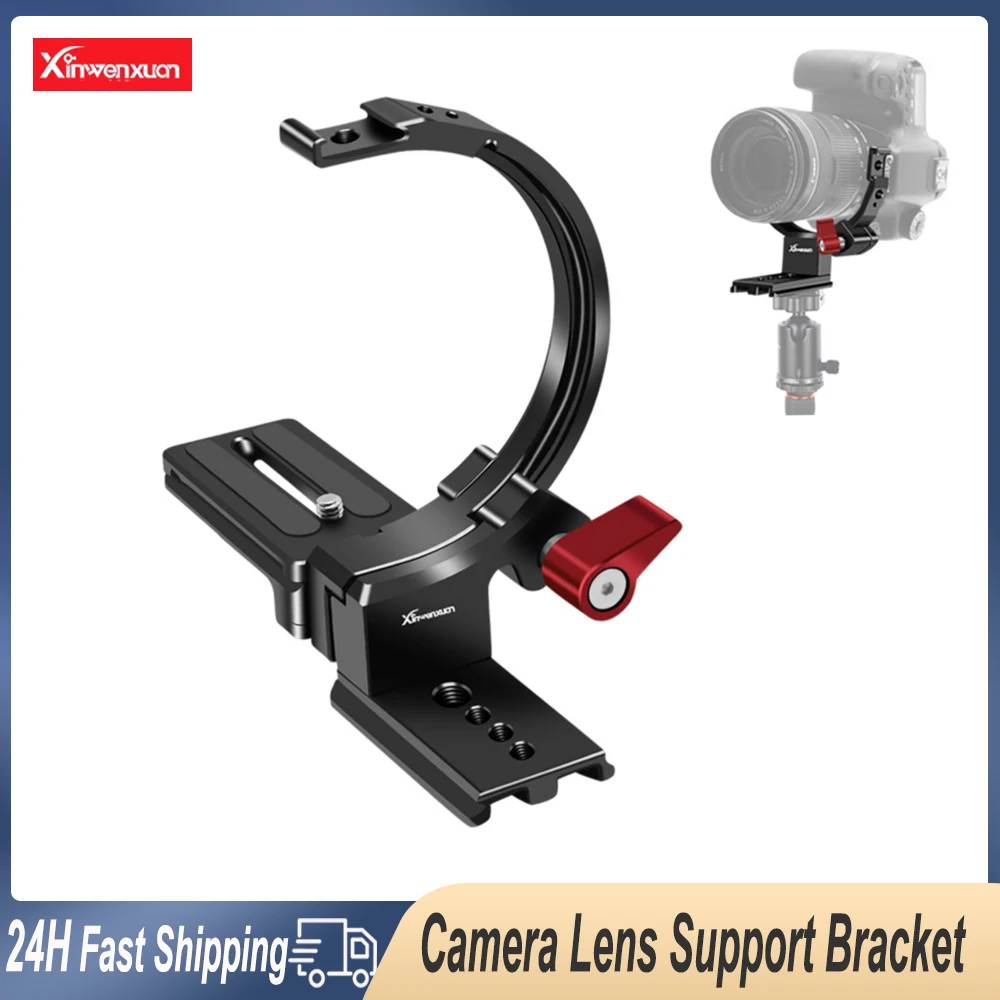 Camera Lens Support Bracket Half-Ring  Horizontal Vertical Shooting  Switching Plate for Sony Canon Nikon Fuji SLR Video Holder