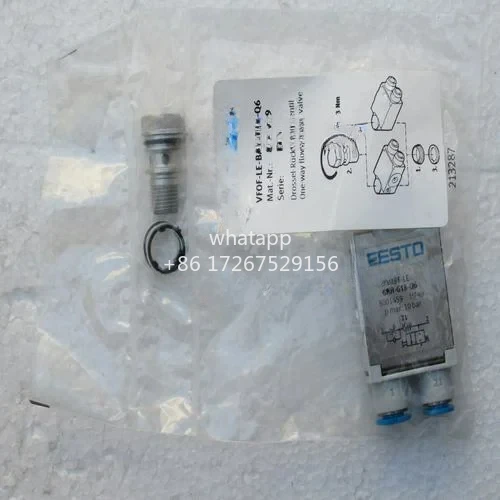 

1PCS New gas fitting VFOF-LE-BAH-G18-Q6 8001459 replace GRXA-HG-1-8-QS-6
