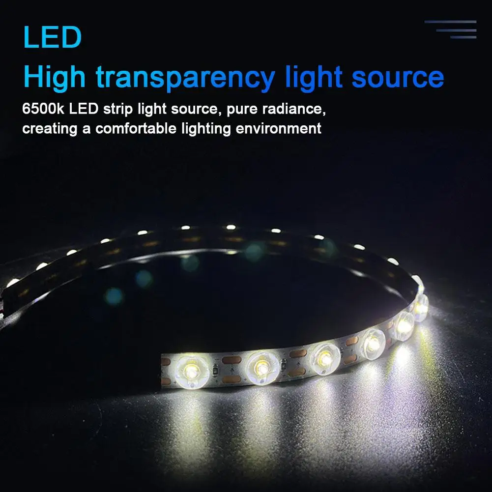 Mini Led Light Strip For Bambu Lab A1/A1 Mini Ra95 Cool White Light Flexible High Density Uniform Light 3D Printer Accessor R1J9