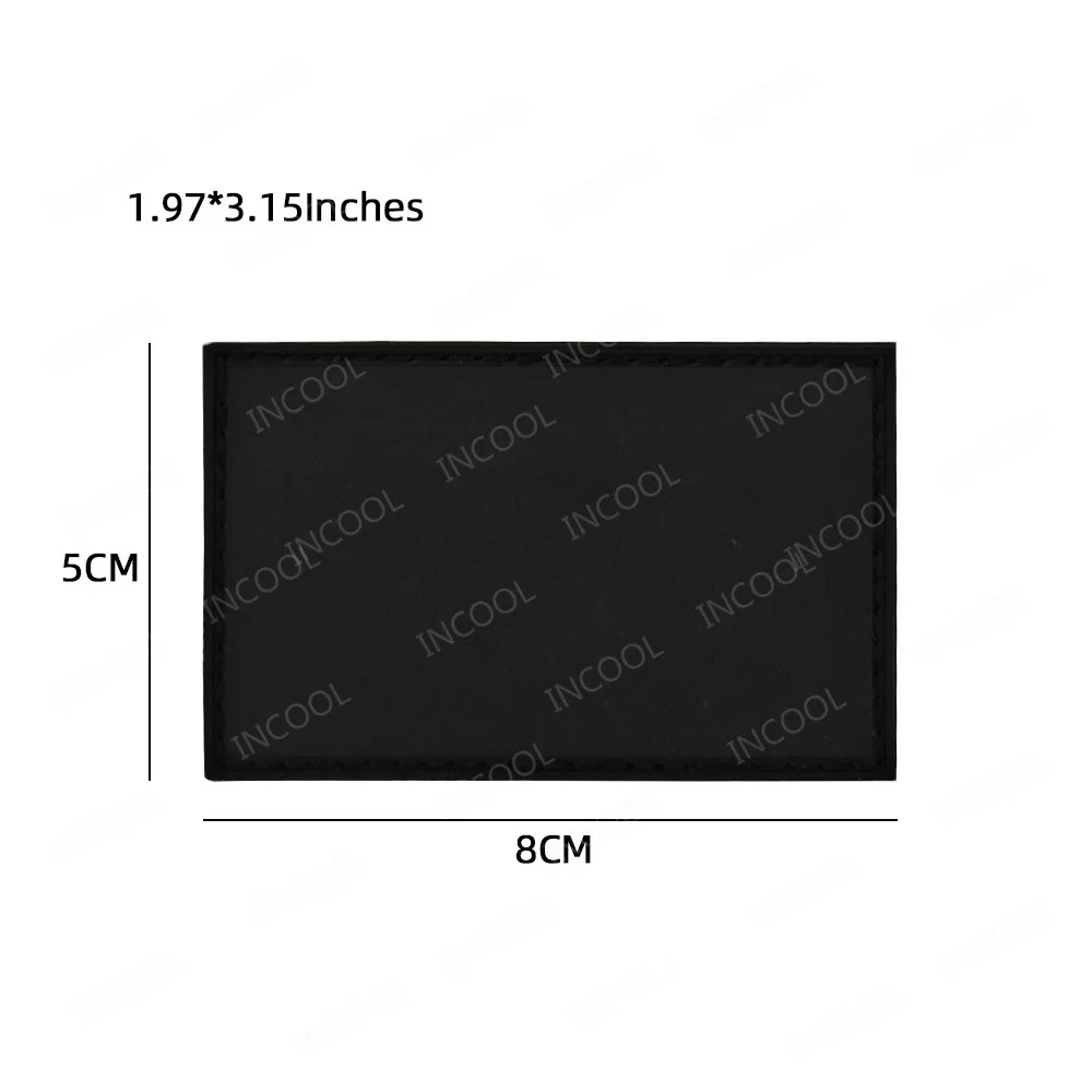 DIY Name Number Letter Free Writing Patch Blank Fabric Embroidered Patches PVC Rubber Appliqued For Clothing Backpack