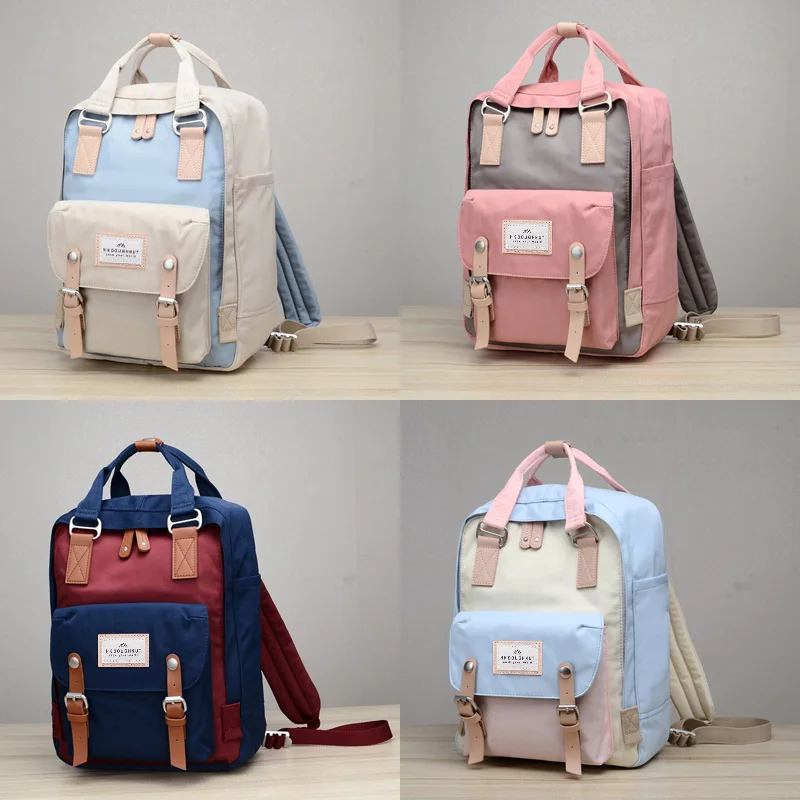 Spring 2026 NX Doughnut Donut Backpack Double Shoulder Bag for Elementary And High School Girls Computer Bag Soft Nylon Material