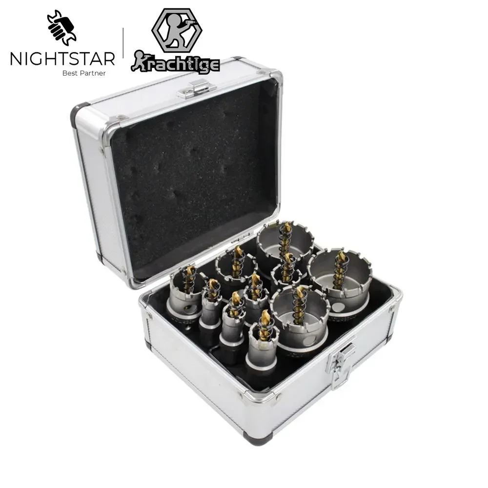 Metal Hole Saw Broca Conjunto para Carpintaria Ferramentas de Corte Aço 1654 mm 21 10 Pcs