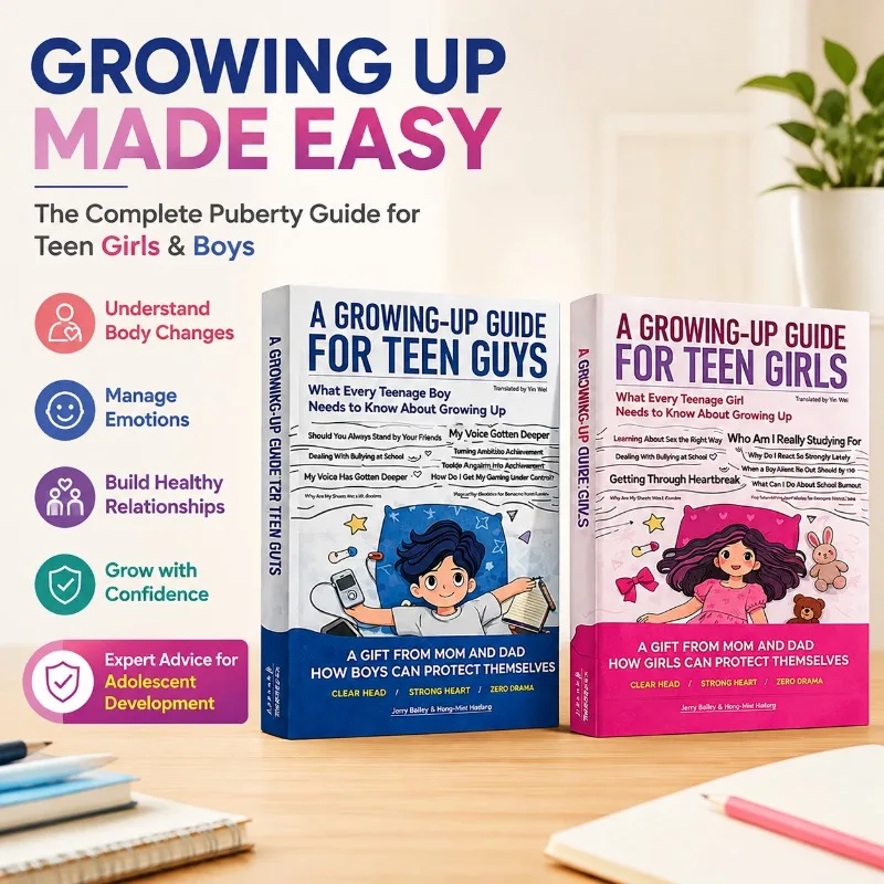 A Growing Up Guide for Teen Boys Girls English Book Teenager Puberty Self Protection Knowledge Learning Book Youth Growth