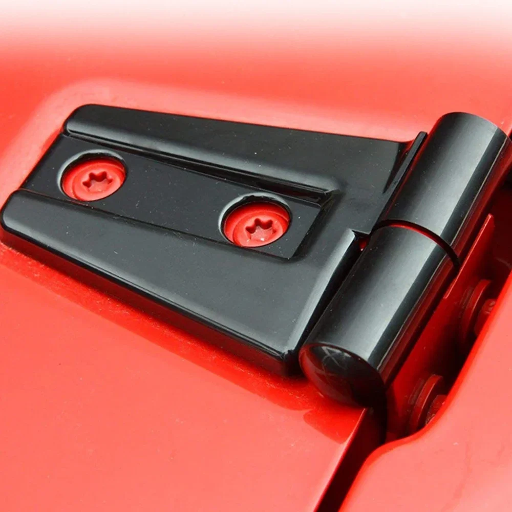 Nuevo 8 Uds cubierta de bisagra de puerta negra para Jeep Wrangler 4 puertas 2007 - 2016 4 Uds cubierta de bisagra de puerta para Jeep Wrangler JK Unlimited 2 puertas