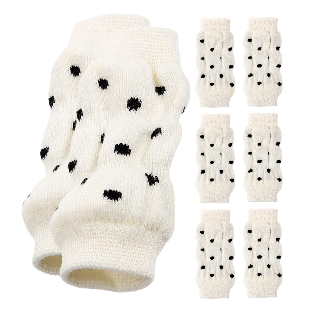 

8Pcs Protective Dog Socks Adjustable Pet Leg Warmers for Puppies Small Dogs Outdoor Clean Maintenance Set