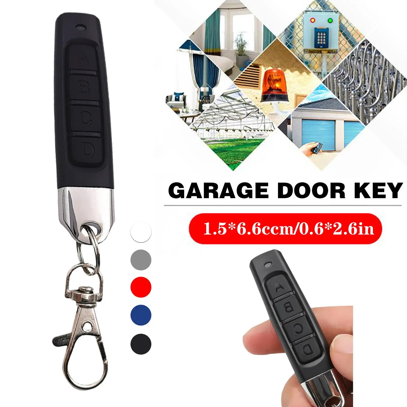 433 Copy Of The Remote Control Thumb Copy Of The Clone Key Exit Garage Door Key For Small Tools Auto Home Garage Door K4L8