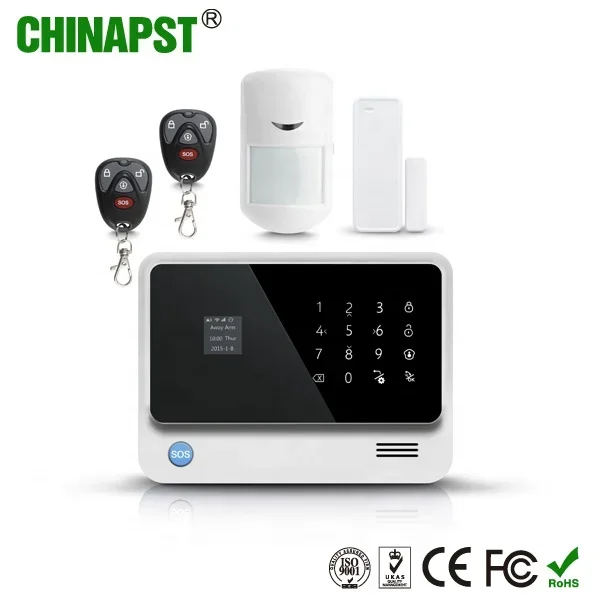 PIR Motion detector / Door Sensor / Smoke Detector Alarm Home Security Burglar Intruder WIFI GSM SMS Alarm System PST-G90B Plus