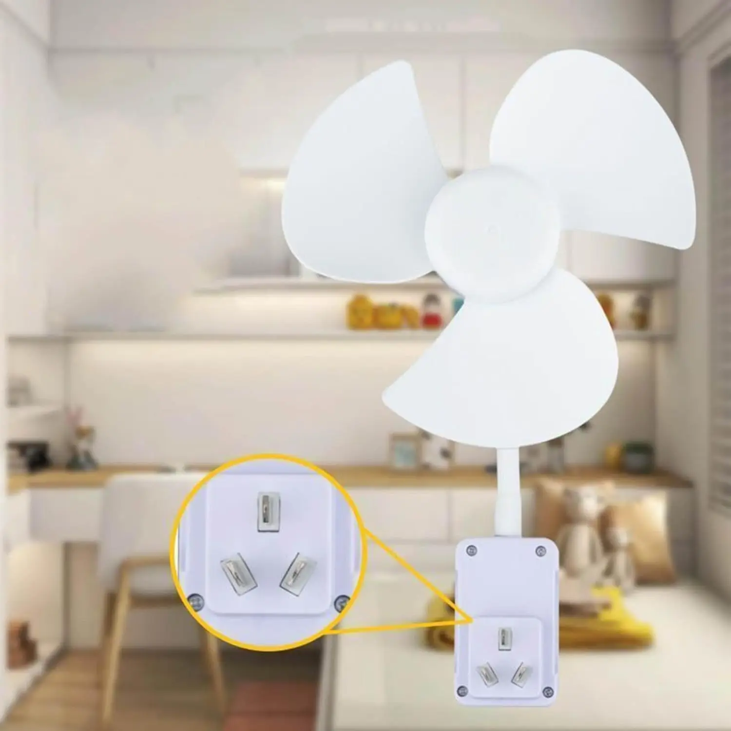Mini Cooling Fan With E27 Screw 360°Bendable Neck Home Fan Desktop Electric Fan For Kitchen Bedroom Dormitory Study Table Fans view 5