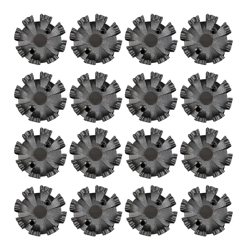

Rubber Golf Shoes Cleats 16Pcs Metal Thread Screw Spikes with 8 Contact Points for Reliable Traction and Golf Shoe Maintenance