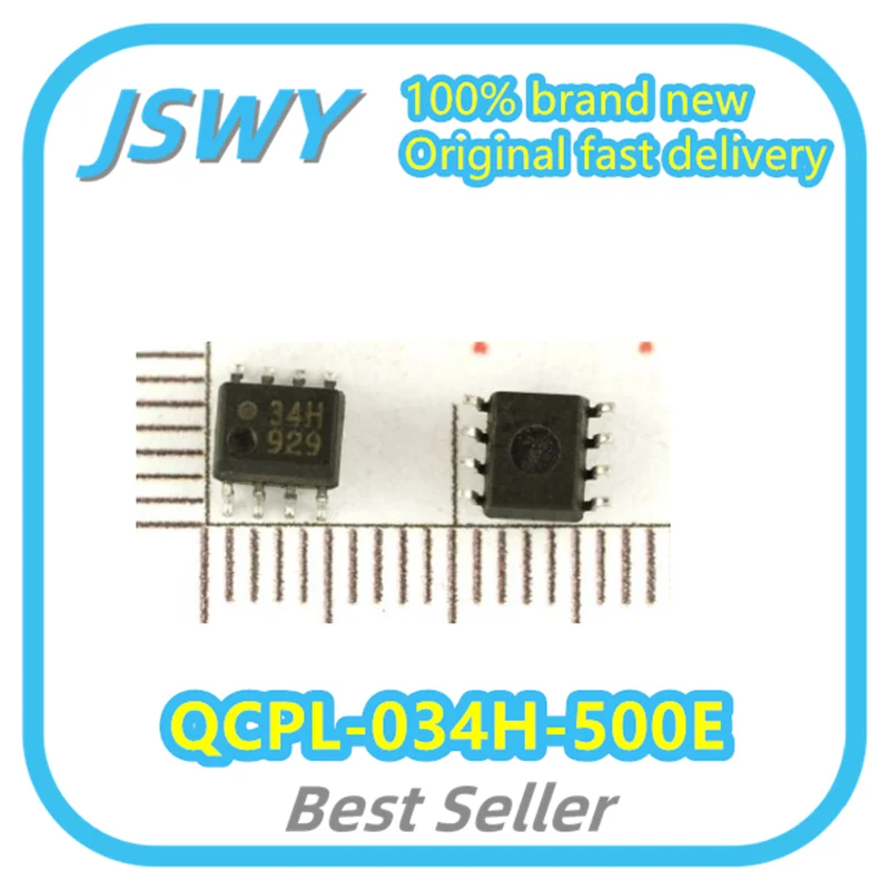 (10/50pcs) QCPL-034H-500E SOP-8 Optocoupler Silkscreen 34H Brand New in Stock Electronics