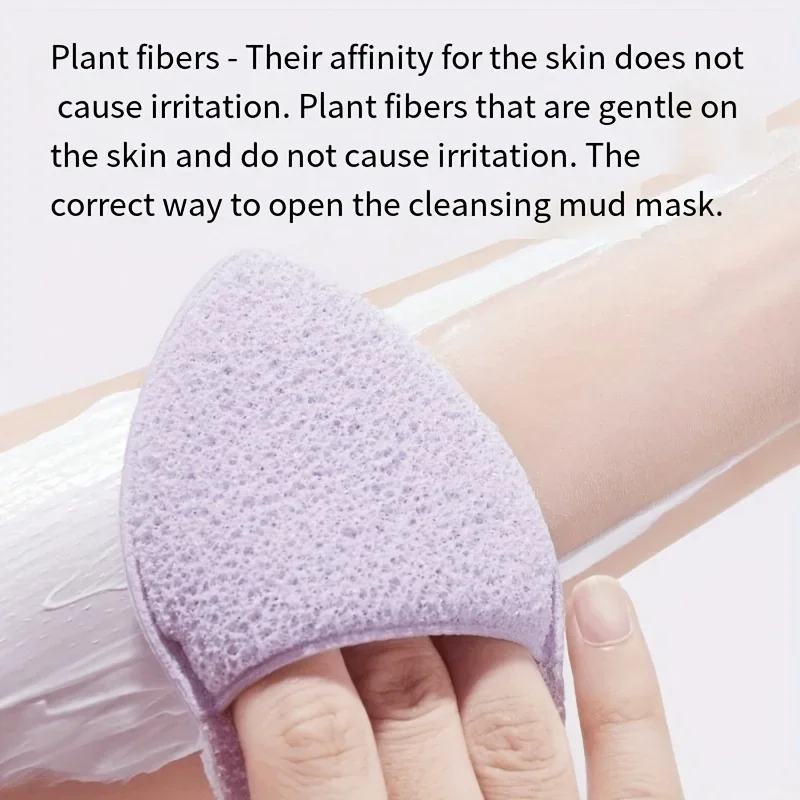 1PC ディープクレンジングフェイシャルスポンジ - 優しいメイク落とし、ソフトで無毒のフェイスクレンジングパッド、すべてのライトベージュタイプに対応