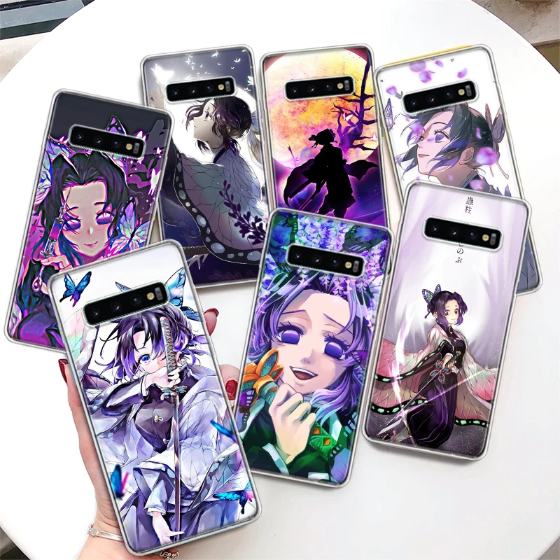 Demon Slayer Shinobu Kocho Phone Case For Samsung Galaxy S24 S23 S22 S21 Ultra S10 Plus S20 FE S10E S9 S8 + Soft Cover Coque Fun