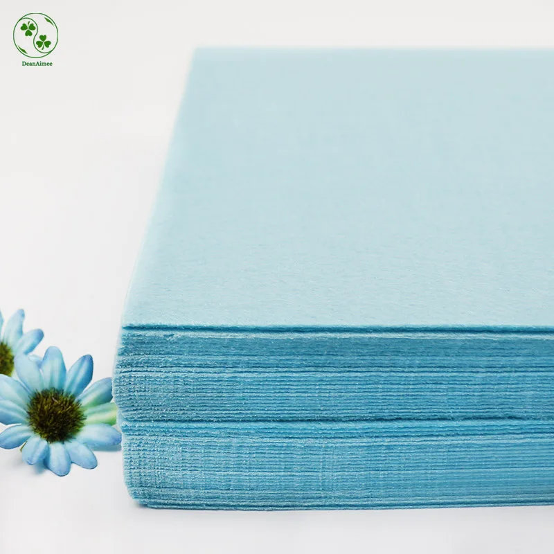Air Blue Fabric Felt 30CM Pure Colour 1mm Thick Plain Felt Pack DIY Craft Sewing Jewellery Accessories Pad Patchwork Nonwoven