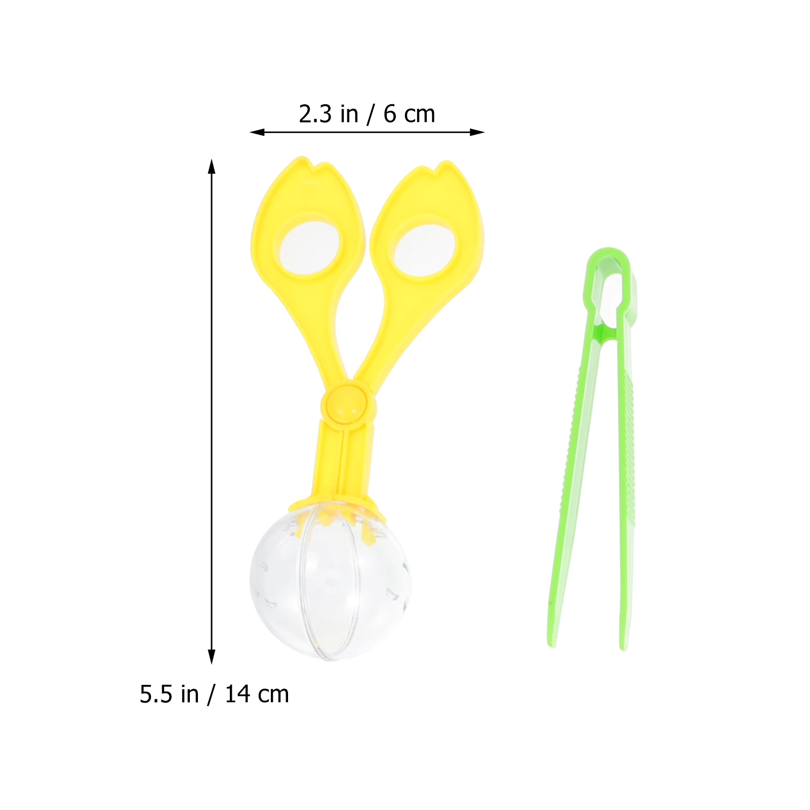

6 Sets Insect Catching Scissor Clips Kids Outdoor Exploration Plastic Tweezers Biological Educational Toy Gift