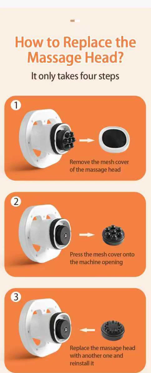 قوية 4-رئيس الكهربائية اللفافة مدلك الجسم الرقبة العلاج آلة تدليك بندقية مع محرك بدون فرش الاسترخاء عضلات الكتف الخلفي