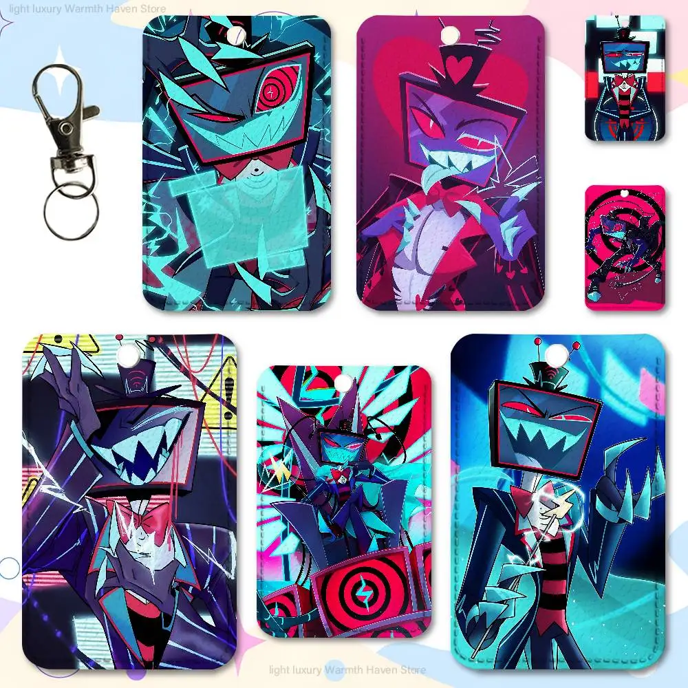 

H-Hazbins-S VOX Trust Us H-Hotel Premium PU Leather Card for Daily Use Holder Card Case with Metal Carabiner Customizable Design